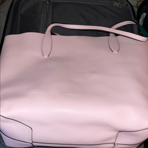 Kate Spade Pink Pineapple Print Wristlet and reversible Tote - Picture 7 of 8